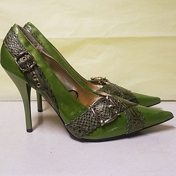 Dollhouse Shoes - Stunning green Dollhouse stilettos